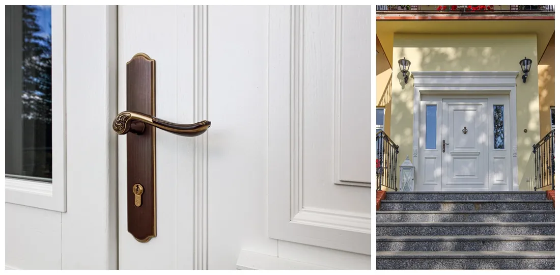 Drzwi białe zewnętrzne