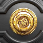 Drzwi czarno złote luksusowe