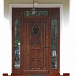 Drzwi drewniane na wymiar z szybami