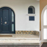 Drzwi wejściowe antracytowe