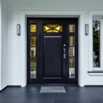 Drzwi wejściowe czarne